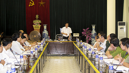 Triển khai kế hoạch tổ chức lễ hội Đền Trần năm 2014

